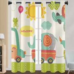 Cortinas Opacas para Quarto com Estampa Personalizada de Foto e Logótipo Melody