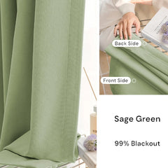 Monica Plush Chenille Double Sided Custom Blackout Curtain
