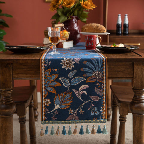 Paityn Flower Print Table Runner