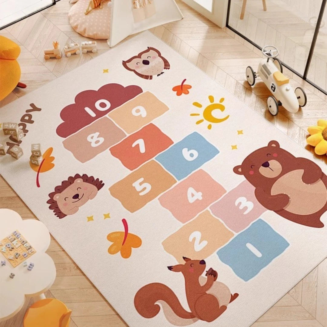 Cream Hopscotch Animals