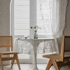 Rebekah Embroidery White Sheer Curtain