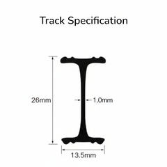Riley Curve Heavy Duty Bendable Curtain Track