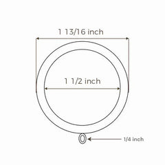 Heavy-Duty Metal Curtain Rings With Eyelets (Pack of 32)