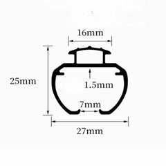 Taylor Heavy Duty Aluminum Wall-Mounted Curtain Track