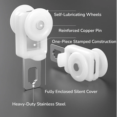 Taylor Heavy Duty Aluminum Wall-Mounted Curtain Track