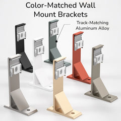 Taylor Heavy Duty Aluminum Wall-Mounted Curtain Track