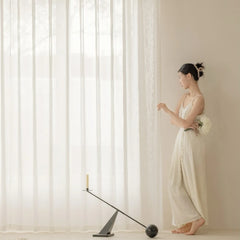 Vada Gauze Vertical Crinkle Custom Privacy Curtain