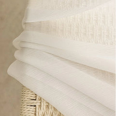 Vada Gauze Vertical Crinkle Custom Privacy Curtain