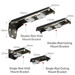 Wanda Heavy Duty SilentMax Pro Curtain Track