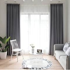 Shiloh Solid Soundproof & Thermal Blackout Custom Curtain