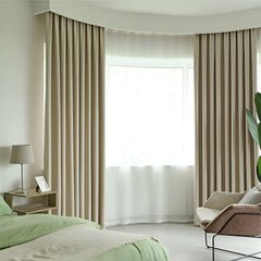 Shiloh Solid Soundproof & Thermal Blackout Custom Curtain